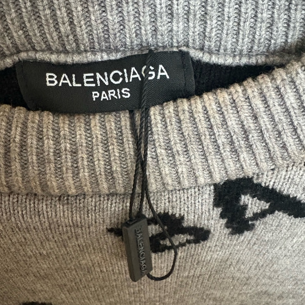 Balenciaga Gray Knit Sweater - Picture 3 of 4